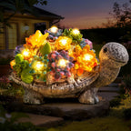 Ollny Solar-Gartenleuchten, Schildkröten-Gartenornamente – Geschenkidee für Mama, Einzugsgeschenk