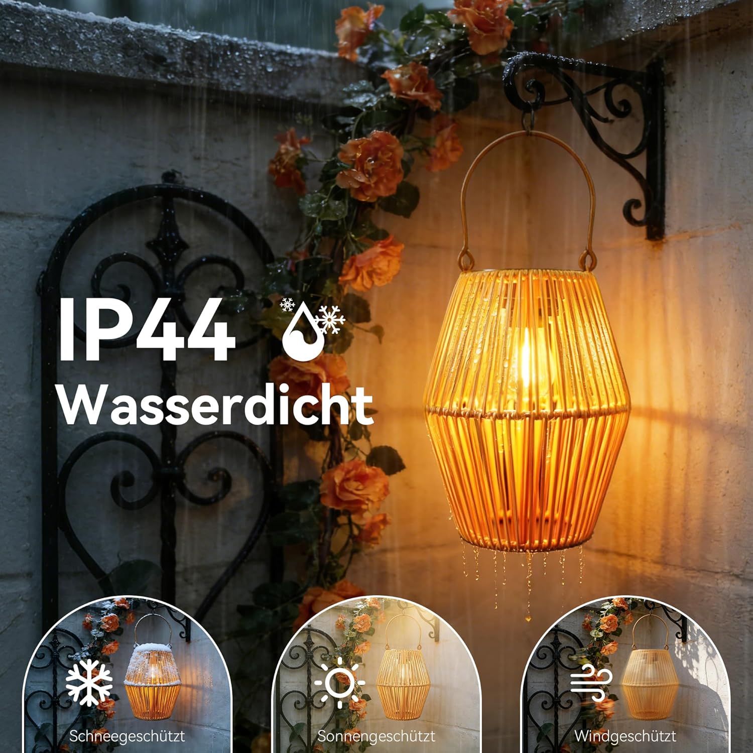 Ollny Solarlaternen, Muttertagsgeschenke, Geburtstagsgeschenke für Wege, Poolbereiche, Girlanden (IP44 wasserdicht)