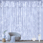 Ollny 300 LED 3m*3m USB-Lichterkette mit Haken, Kaltweiß