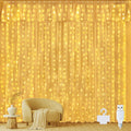 Ollny 300 LED 3m*3m USB-Lichterkette mit Haken, warmweiß